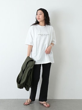 「CAL O LINE（キャルオーライン）のアイテム」を使った、watanabeさん（レディース・163cm）の春コーディネート