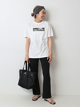 「journal standard L'essage（ジャーナルスタンダードレサージュ）のアイテム（パンツ）」を使った、watanabeさん（レディース・163cm）の夏コーディネート