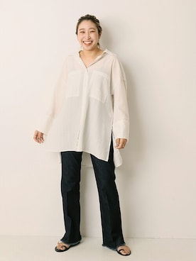 「NICOLAS LAINAS（ニコラスライナス）のアイテム」を使った、watanabeさん（レディース・163cm）の夏コーディネート