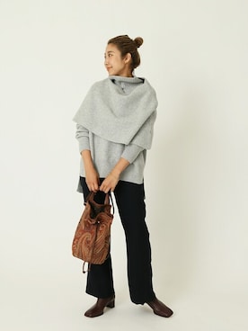 「ADAWAS（アダワズ）のアイテム」を使った、watanabeさん（レディース・163cm）の秋コーディネート