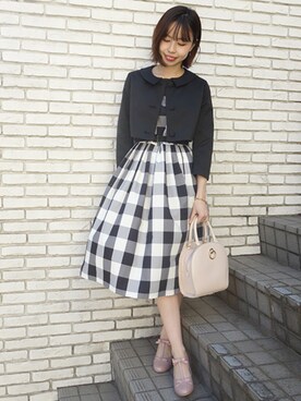 ビッグギンガムチェックワンピース An Another Angelusを使ったレディースコーディネート一覧 Wear