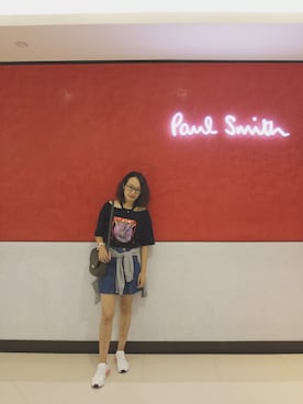 「アイテム（スタジャン、シルバー系）」を使った、鱼大尾さん（レディース・161cm）の冬コーディネート