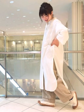 「アイテム（シャツワンピース）」を使った、しんべー。さん（レディース・161cm・20代）の春コーディネート