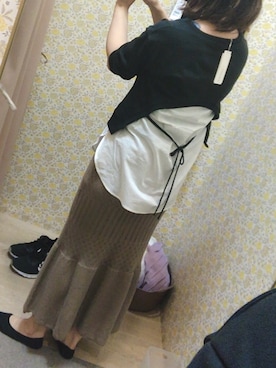 「グリーンパークス(Green Parks)」｜mArikoさん（レディース・172cm）の春コーディネート