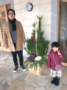 がんばるパパさん（メンズ・182cm）の冬コーディネート