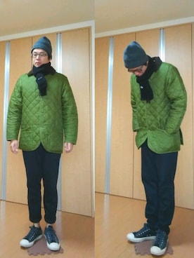 がんばるパパさん（メンズ・182cm）の冬コーディネート