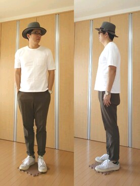 がんばるパパさん（メンズ・182cm）の春コーディネート