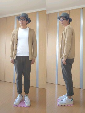 がんばるパパさん（メンズ・182cm）の春コーディネート