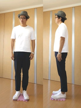 がんばるパパさん(メンズ・182cm)の夏コーディネート