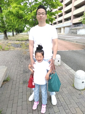 がんばるパパさん(メンズ・182cm)の夏コーディネート