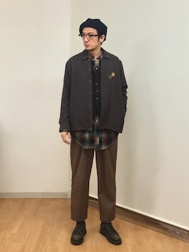 「irregular（イレギュラー）のアイテム」を使った、h.s.k.さん（メンズ・176cm）の秋コーディネート