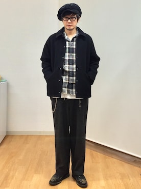 「irregular（イレギュラー）のアイテム」を使った、h.s.k.さん（メンズ・176cm）の冬コーディネート