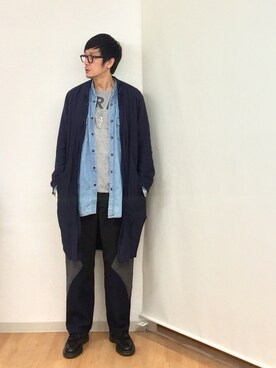 「タッセルローファー」｜「アイテム（その他アウター）」を使った、h.s.k.さん（メンズ・176cm）の春コーディネート