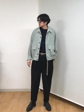 「PADRONE（パドローネ）のアイテム（その他シューズ）」を使った、h.s.k.さん（メンズ・176cm）の春コーディネート