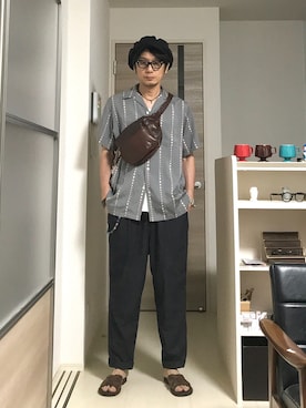 「時計」｜「アイテム（財布/小物）」を使った、h.s.k.さん（メンズ・176cm）の夏コーディネート