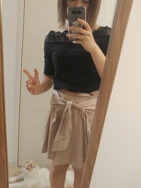 「お買い物」｜「アイテム（その他）」を使った、まりちさん（レディース・155cm）の秋コーディネート
