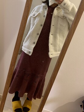 「アイテム（ブルゾン）」を使った、まりちさん（レディース・155cm・30代）の冬コーディネート