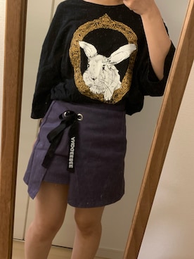 「ANDGEEBEE（アンジービー）のアイテム（スカート）」を使った、まりちさん（レディース・155cm）の夏コーディネート