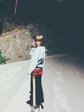 「STYLENANDA（スタイルナンダ）のアイテム（パーカー）」を使った、Fairybongbongさん（レディース・169cm）の春コーディネート