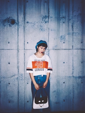 「JW Anderson（ジェイダブリューアンダーソン）のアイテム（ショルダーバッグ）」を使った、Fairybongbongさん（レディース・169cm）の春コーディネート