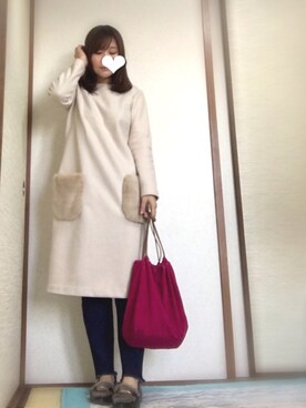 「さむい！」｜あおさん（レディース・151cm）の冬コーディネート