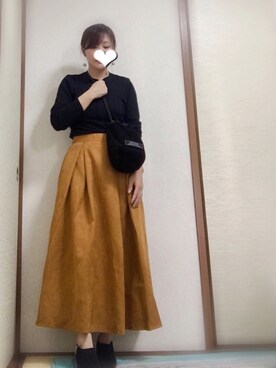 「アイテム（ブーティ）」を使った、あおさん（レディース・151cm）の秋コーディネート