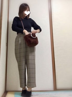 「アイテム（ブーティ）」を使った、あおさん（レディース・151cm）の秋コーディネート