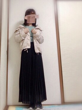 「Honeys（ハニーズ）のアイテム（マウンテンパーカー）」を使った、あおさん（レディース・151cm）の冬コーディネート