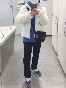 「PUMA（プーマ）のアイテム（ブルゾン）」を使った、CIMBAさん（レディース・148cm）の冬コーディネート