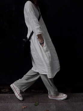 「CONVERSE TOKYO（コンバーストウキョウ）のアイテム（その他シューズ）」を使った、暇日LeisureStudioさん（レディース・162cm）の秋コーディネート