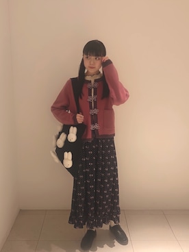 「RETRO GIRL（レトロガール）のアイテム（その他シューズ）」を使った、ちかうさ🐰さん（レディース・156cm）の秋コーディネート
