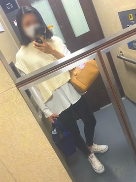 「FRAMeWORK（フレームワーク）のアイテム（ベスト）」を使った、mocoさん（レディース・155cm）の夏コーディネート