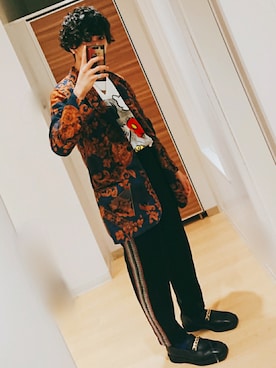 「ミッキー」｜「アイテム（ローファー）」を使った、hamyさん（メンズ・166cm）の春コーディネート
