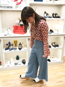 「DHOLIC（ディーホリック）のアイテム（トップス）」を使った、ORientalTRaffic 五反田東急スクエア店さん（レディース・153cm）の春コーディネート