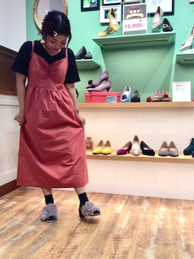 「DHOLIC（ディーホリック）のアイテム（ワンピース/ドレス）」を使った、ORientalTRaffic 五反田東急スクエア店さん（レディース・158cm）の夏コーディネート