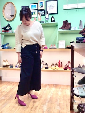 「KBF+（ケービーエフプラス）のアイテム（アクセサリー）」を使った、ORientalTRaffic 五反田東急スクエア店さん（レディース・158cm）の秋コーディネート