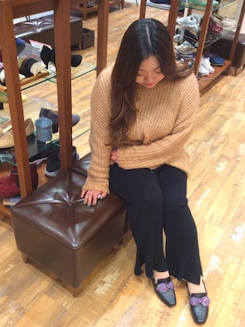 「ORiental TRaffic（オリエンタルトラフィック）のアイテム（ローファー）」を使った、ORientalTRaffic 五反田東急スクエア店さん（レディース・158cm）の冬コーディネート