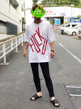 「ラッドミュージシャン」｜「アイテム（サンダル）」を使った、ほさほささん（メンズ・168cm）の春コーディネート