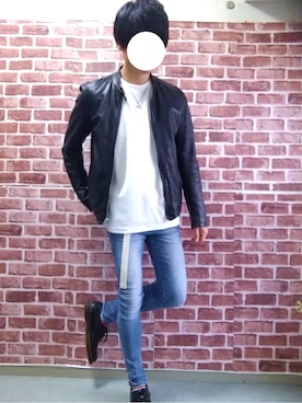 「Dr. Martens（ドクターマーチン）のDr.Martens (ドクターマーチン)/1461 3EYE GIBSON SHOES（その他シューズ）」を使った、ひっちさん（メンズ・172cm）の春コーディネート