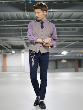 「Ralph Lauren」｜「アイテム（その他）」を使った、ひっちさん（メンズ・172cm）の春コーディネート