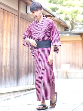 「夏祭り」｜ひっちさん（メンズ・172cm・20代）の夏コーディネート
