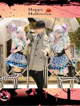 「ハロウィン」｜「アイテム（トレンチコート）」を使った、ひっちさん（メンズ・172cm）の秋コーディネート