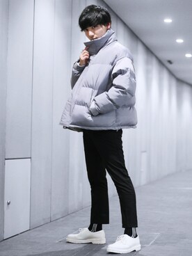 「FitUs（フィットアース）のアイテム（ジャケット/アウター）」を使った、ひっちさん（メンズ・172cm）の冬コーディネート