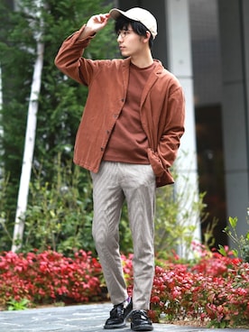 「SOLOSOCKS（ソロソックス）のアイテム」を使った、ひっちさん（メンズ・172cm）の春コーディネート