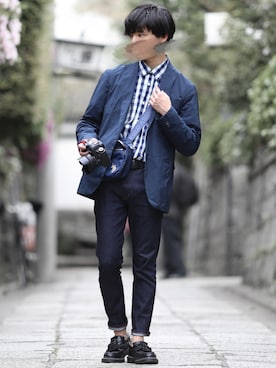 「アイテム（リング）」を使った、ひっちさん（メンズ・172cm）の春コーディネート