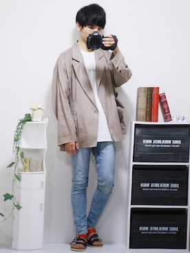 ひっちさん（メンズ・172cm）の春コーディネート