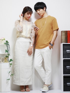 「シミラールック」｜「アイテム（アクセサリー）」を使った、ひっちさん（メンズ・172cm）の夏コーディネート