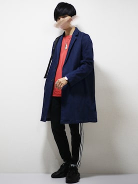 「Lee（リー）のアイテム（バックパック/リュック）」を使った、ひっちさん（メンズ・172cm）の秋コーディネート