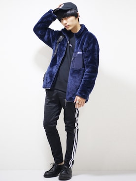 「shiyoh」｜「アイテム（マウンテンパーカー）」を使った、ひっちさん（メンズ・172cm）の秋コーディネート