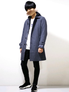 「薔薇」｜「アイテム（ジャケット/アウター）」を使った、ひっちさん（メンズ・172cm）の冬コーディネート